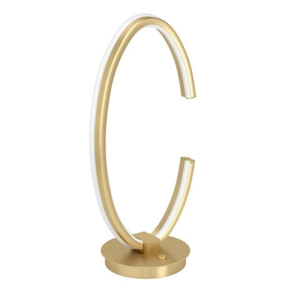 390489 BOGADO Светодиодная настольная лампа с регулировкой цветовой температуры диммируемая с выключателем LED, 12Вт, 2250Лм, 2200-6500K, сталь, золотой, белый