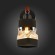SLE114401-01 Светильник настенный Черный, Темное дерево/Черный, Прозрачный, Янтарный E27 1*60W ABIRITTO