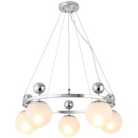 SLE106103-05 Светильник подвесной Хром/Белый E27 5*60W PECHIO