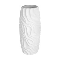 428193 SKHIRA Напольная ваза декоративная стекловолокно белый скандинавский стиль пластиковая арматура