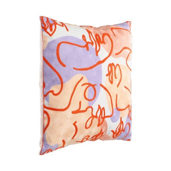 420244 BERHALA Подушка декоративная L450 B450 наволочка: 65% полиэстер 35% хлопок пурпурный оранжевый розовый наполнитель: 100% полиэстер