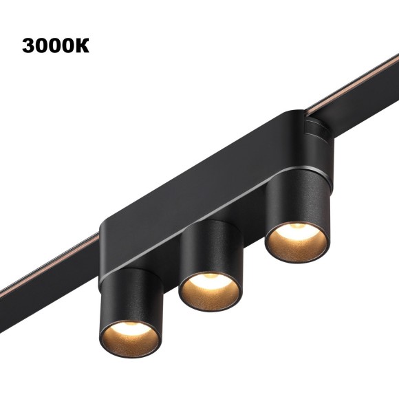 359477 Трековый ременный светодиодный SMART светильник c доп. механическим перекл. цветности Novotech EASY CRI90+ 3000-6000К 255Лм 38° 6W TUYA, Алиса, Wi-Fi