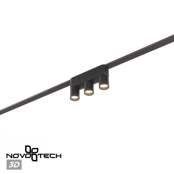 359477 Трековый ременный светодиодный SMART светильник c доп. механическим перекл. цветности Novotech EASY CRI90+ 3000-6000К 255Лм 38° 6W TUYA, Алиса, Wi-Fi