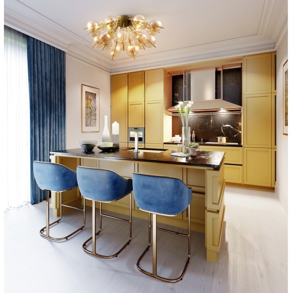 Люстра потолочная Maytoni MOD133CL-04BS Bolla под лампы 4xE27 60W