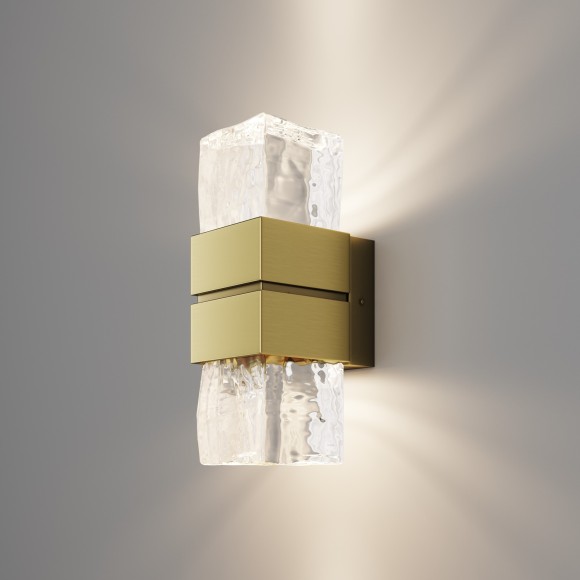 MOD505WL-L12BS3K Латунный настенный светодиодный светильник (бра) без выключателя 12Вт 3000К 900Лм CRI80 180° Maytoni Torris MOD505WL-L12BS3K Латунный настенный светодиодный светильник (бра) без выключателя 12Вт 3000К 900Лм CRI80 180° Maytoni Torris