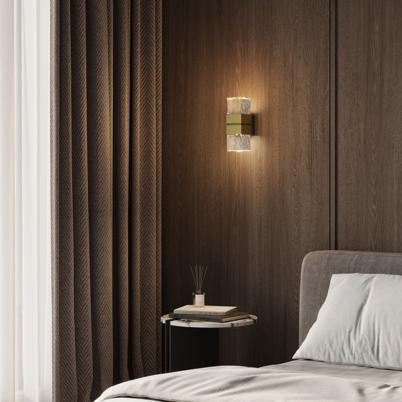 MOD505WL-L12BS3K Латунный настенный светодиодный светильник (бра) без выключателя 12Вт 3000К 900Лм CRI80 180° Maytoni Torris MOD505WL-L12BS3K Латунный настенный светодиодный светильник (бра) без выключателя 12Вт 3000К 900Лм CRI80 180° Maytoni Torris