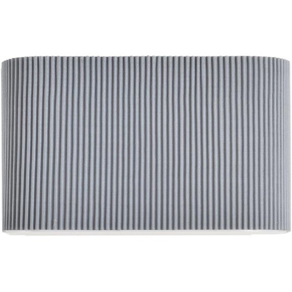 8328/2W Настенный светильник, бра, с серым текстильным плафоном шириной 20см, под сменные лампы E14 2x40W 220V Lumion GOFERA