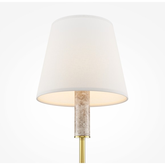 Напольный светильник (торшер) с благородным серым мрамором Maytoni Lira MOD483FL-01BS