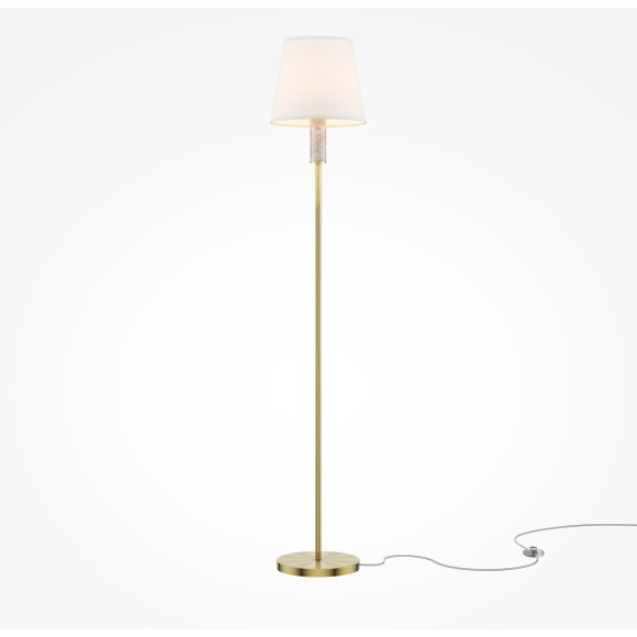 Напольный светильник (торшер) с благородным серым мрамором Maytoni Lira MOD483FL-01BS