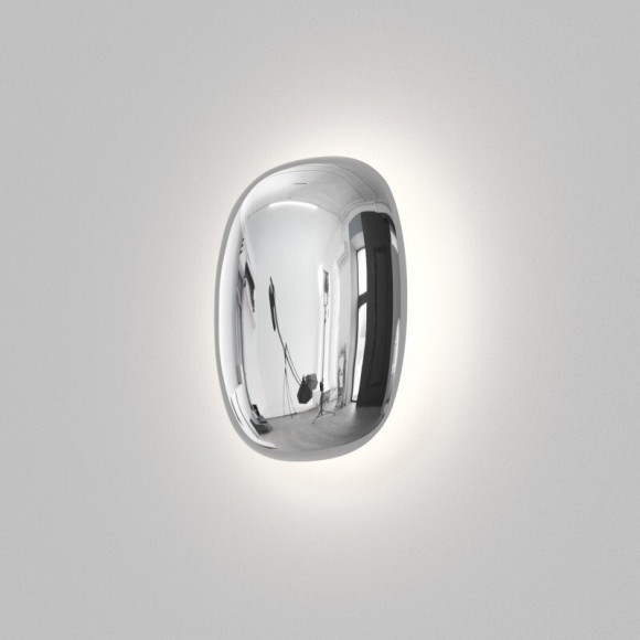 DK5110-CR Светильник настенный скругленный хромированный стеклянный Denkirs GLOSSA 9 Вт 3000K 212x164x69 мм