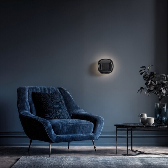 DK5110-CR Светильник настенный скругленный хромированный стеклянный Denkirs GLOSSA 9 Вт 3000K 212x164x69 мм