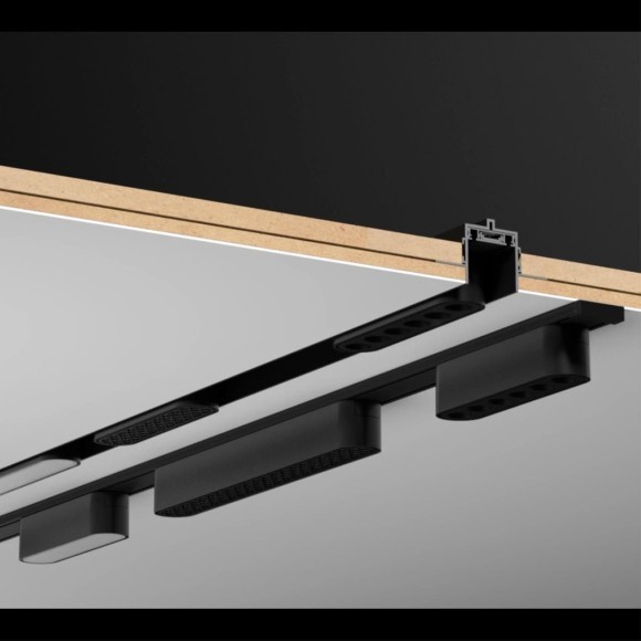 Плоский 2м накладной магнитный шинопровод толщиной 5.5мм Novotech Smal 135195