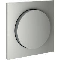 VLS002005 Накладка для диммера (светорегулятора) поворотно-нажимного стального цвета VOLTUM S70 (сталь)