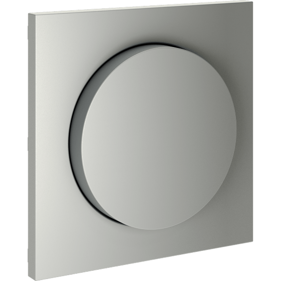 VLS002005 Накладка для диммера (светорегулятора) поворотно-нажимного стального цвета VOLTUM S70 (сталь)