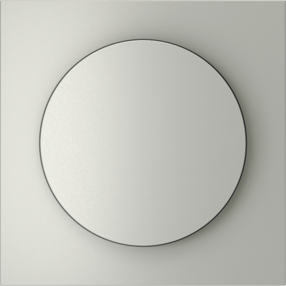 VLS002005 Накладка для диммера (светорегулятора) поворотно-нажимного стального цвета VOLTUM S70 (сталь)