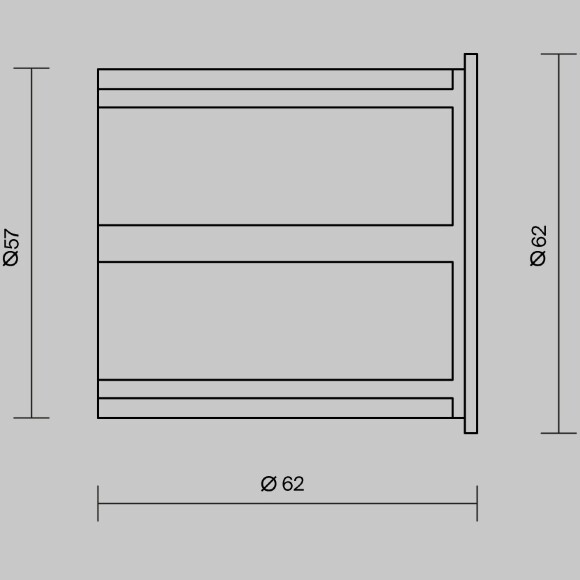Встраиваемый в стены уличный светильник Maytoni Limo O037-L3W3K LED 3Вт 3000K 120лм 72° CRI80, IP65, белый матовый алюминий, подсветка дорожек, фасада или лестницы, диаметр 62 мм