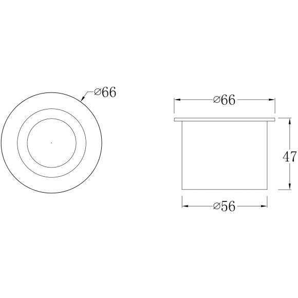 Встраиваемый в стены уличный светильник Maytoni Limo O037-L3W3K LED 3Вт 3000K 120лм 72° CRI80, IP65, белый матовый алюминий, подсветка дорожек, фасада или лестницы, диаметр 62 мм