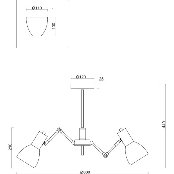 Люстра потолочная Freya FR5080PL-06W Avery под лампы 6xE14 40W