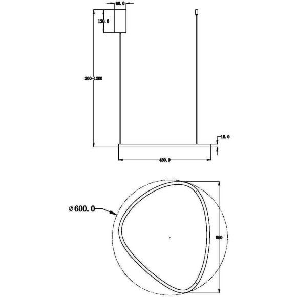 Подвесной светильник Maytoni MOD072PL-L28BS3K