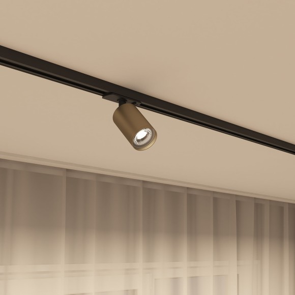 Однофазный двужильный трековый светильник Denkirs DK6201-BG Tube под сменную лампу GU5.3