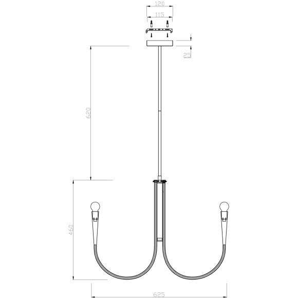Подвесной светильник Freya FR5253PL-06N