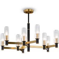 Люстра на штанге Freya FR5167PL-09BS Ambra под лампы 9xE14 40W