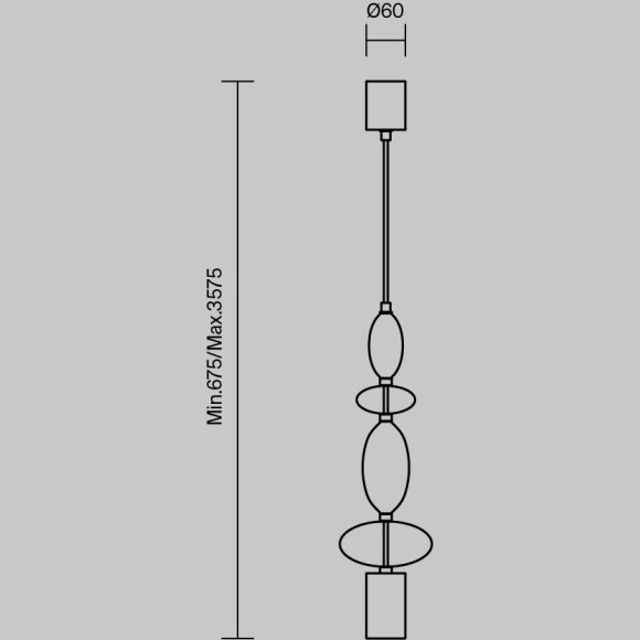 Подвесной светильник Maytoni MOD071PL-L8B3K2