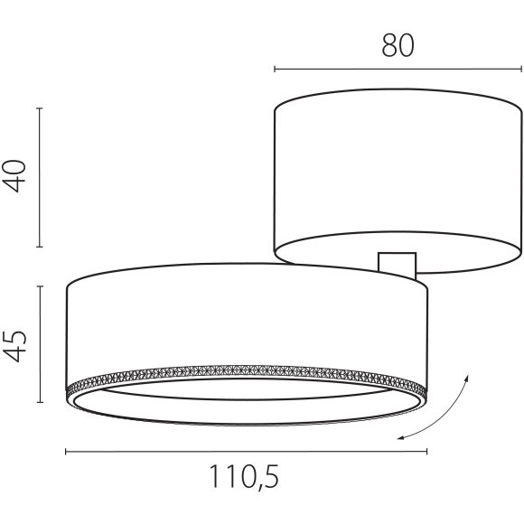 Черный накладной поворотный светодиодный спот 30Вт 36° CRI90 3000К 3510Лм Alta Pro Lightstar A5637SO