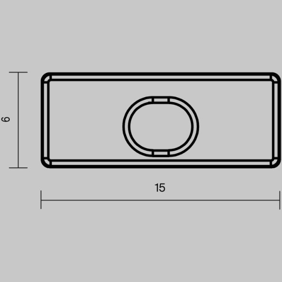 Комплект заглушек (для профиля 15×06) 10 шт., ALM-001-B-EC 642019