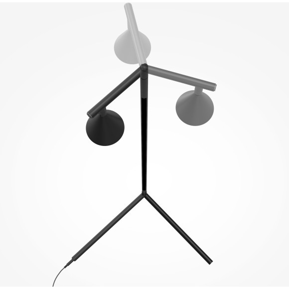 MOD489FL-L20B3K Напольный светильник (торшер) с возможностью раздельного включения плафона и ножки Maytoni Stripe