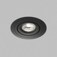 Встраиваемый точечный светильник Denkirs PRIME DK‑DH2020‑BK (GU5.3, LED, 15 Вт, IP20, черный, алюминий, поворотный)