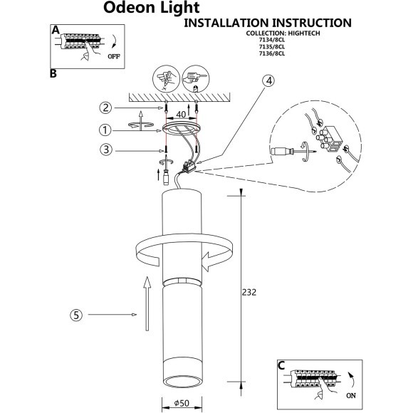 Потолочный светильник IP20 LED 8W 640Лм 3000K 24° 220-240V LIGO 7136/8CL Потолочный светильник IP20 LED 8W 640Лм 3000K 24° 220-240V LIGO 7136/8CL
