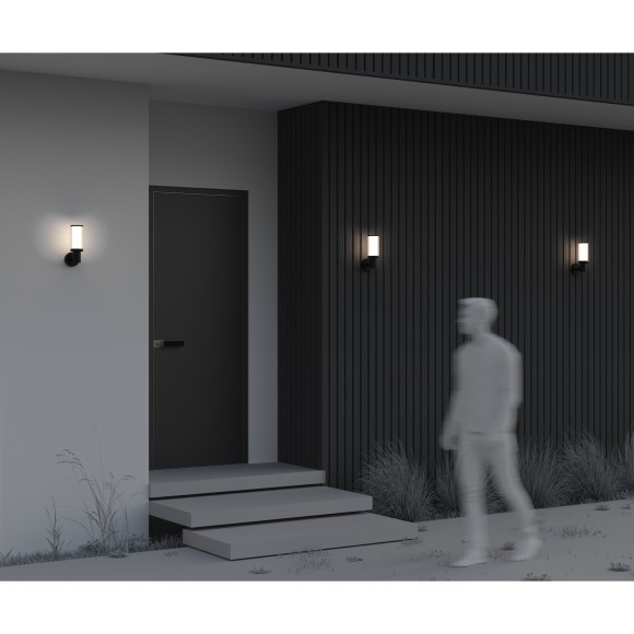 O502WL-01B Уличный настенный светильник в виде фонаря под лампу E27 макс. 23Вт, IP65 Maytoni Rib