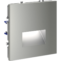 VLS070605 Подсветка светодиодная встраиваемая в подрозетник (без рамки) стального цвета VOLTUM S70, 3000 Кельвинов, 1 Ватт, 120 Градусов (сталь)