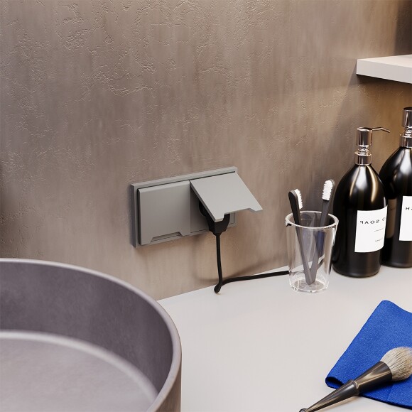 VLS040303 Розетка встраиваемая с заземлением, защитными шторками и крышкой 16 Ампер (3500 Ватт) кашемирового цвета VOLTUM S70 (кашемир) VLS040303 Розетка встраиваемая с заземлением, защитными шторками и крышкой 16 Ампер (3500 Ватт) кашемирового цвета VOLTUM S70 (кашемир)