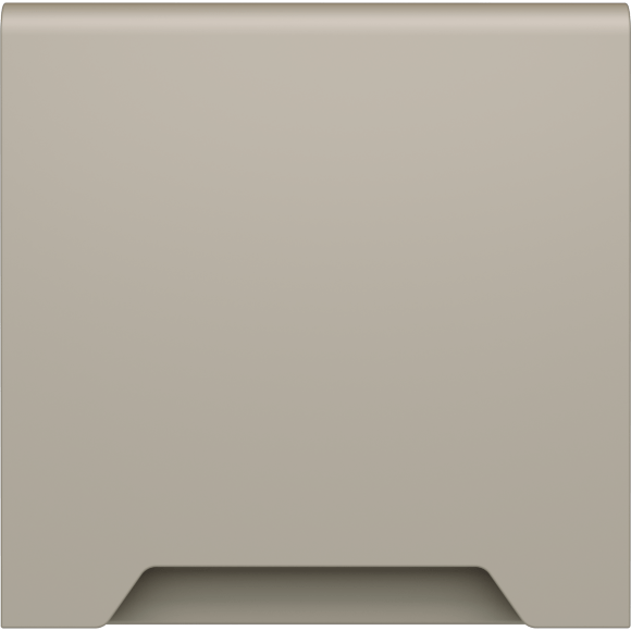 VLS000803 Накладка для розетки с заземлением, защитными шторками и защитной крышкой кашемирового цвета VOLTUM S70 (кашемир)