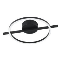 901113 AMANDOLO Светодиодный диммируемый потолочный светильник, 17Вт, 1900Лм, 2700-6500К, алюминий/сталь, черный/белый