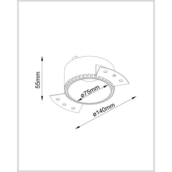 Встраиваемый светильник Maytoni DL051-01-GU10-RD-WB Share под лампу 1xGU10 20W