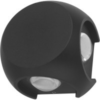 SL9505.401.01 Светильник уличный настенный ST-Luce Черный/Черный LED 1*4W 4000K VOLTI