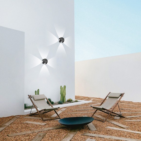 SL9505.401.01 Светильник уличный настенный ST-Luce Черный/Черный LED 1*4W 4000K VOLTI