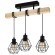 44074 Потолочный светильник TOWNSHEND 5, 3х60W(E27), L550, B200, H360, сталь, дерево, черный, корич