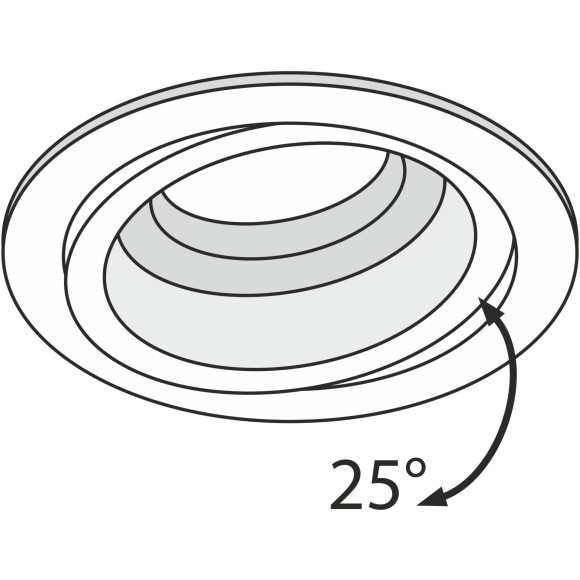 Встраиваемый светильник Maytoni DL025-2-01W Atom под лампу 1xGU10 50W