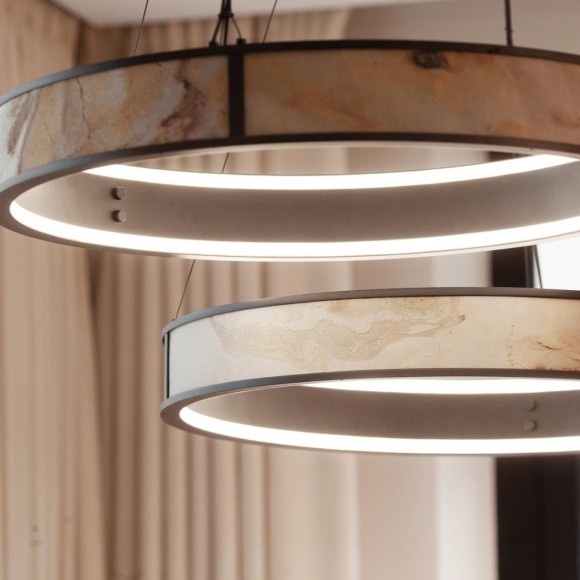 4598-1P, подвесная люстра, D590xH300/1500, LEDx40W, 440LM, 4000K, CRI>90, included