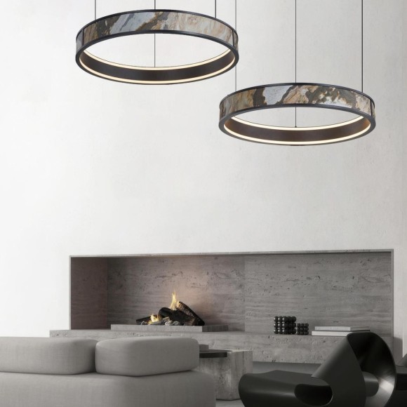 4598-1P, подвесная люстра, D590xH300/1500, LEDx40W, 440LM, 4000K, CRI>90, included