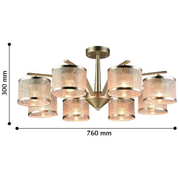 2488-8P, люстра, D760xH300, 8xE14x40W, excluded