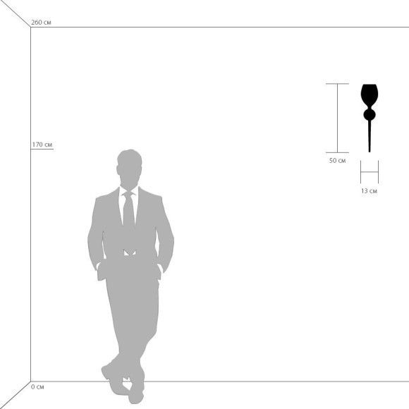 Бра Lightstar 807610 Meta d'uovo под лампу 1xE14 40W