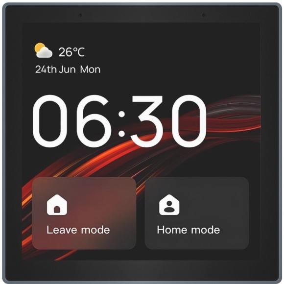 DK7405-BK Сенсорная беспроводная панель управления умным домом (SMART светильниками) поддержка Wi-Fi / Zigbee 3.0 / Bluetooth, Tuya / Smart Life / Алиса), алюминий + закалённое стекло DK7405-BK Сенсорная беспроводная панель управления умным домом (SMART светильниками) поддержка Wi-Fi / Zigbee 3.0 / Bluetooth, Tuya / Smart Life / Алиса), алюминий + закалённое стекло