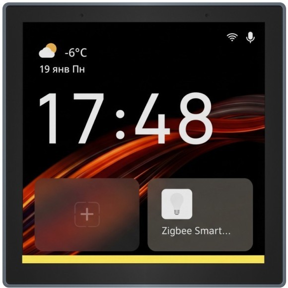 DK7405-BK Сенсорная беспроводная панель управления умным домом (SMART светильниками) поддержка Wi-Fi / Zigbee 3.0 / Bluetooth, Tuya / Smart Life / Алиса), алюминий + закалённое стекло DK7405-BK Сенсорная беспроводная панель управления умным домом (SMART светильниками) поддержка Wi-Fi / Zigbee 3.0 / Bluetooth, Tuya / Smart Life / Алиса), алюминий + закалённое стекло