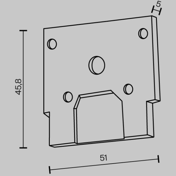 Торцевая заглушка для шинопровода Maytoni ClipLine Exility, черная, 1шт. TRA034EC-SCCL-42B