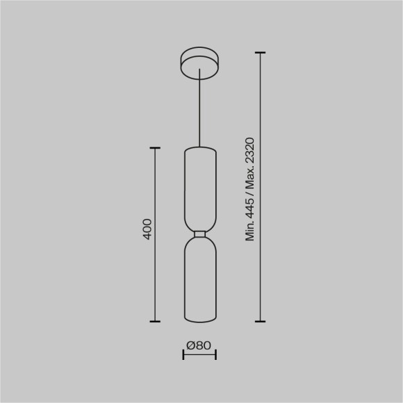 Подвесной светильник Maytoni MOD177PL-01B